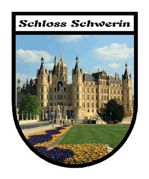Fotoaufkleber Stadtfront Schloss Schwerin