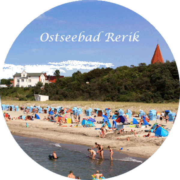 Buttonmagnet 59 mm Ostseebad Rerik - Bu Rk 2000